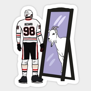 Connor Bedard Mirror GOAT Sticker